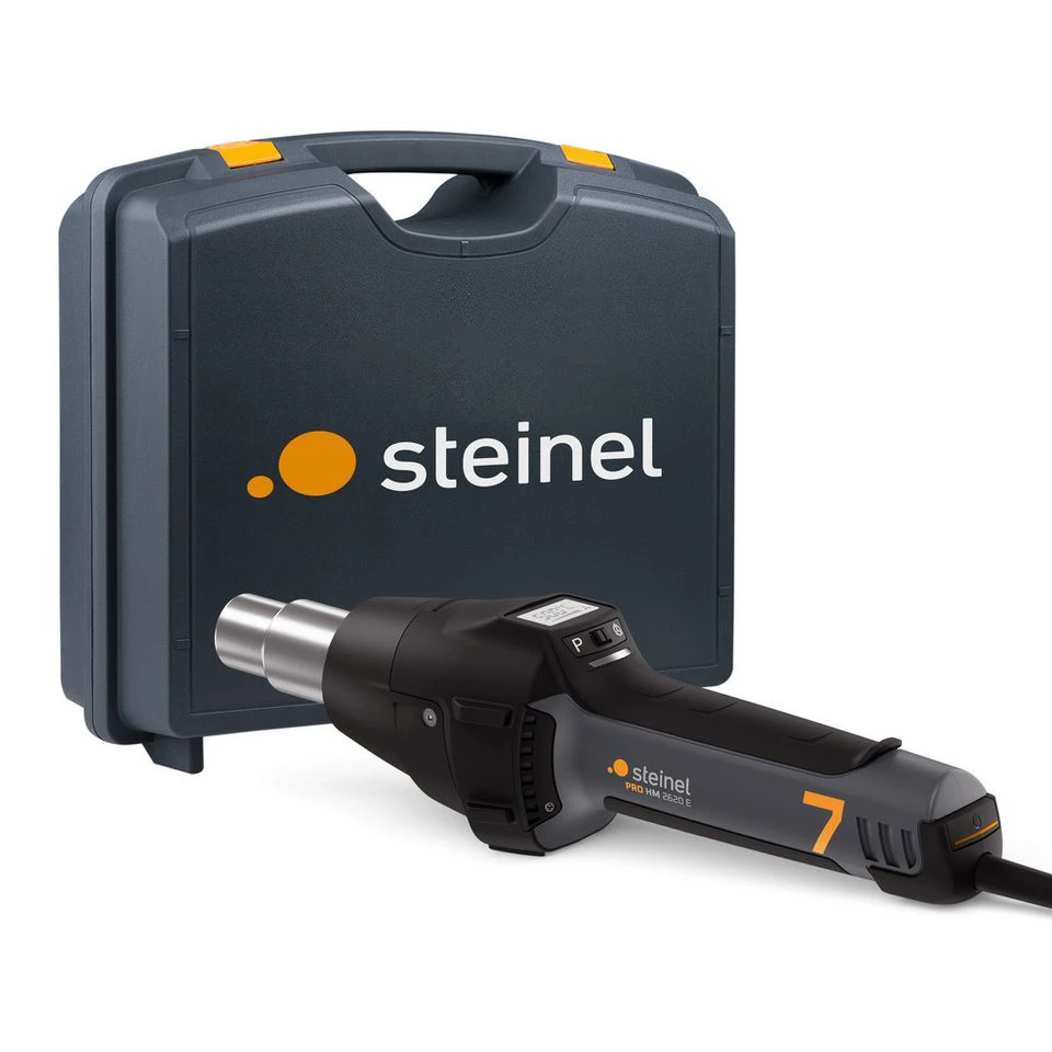 steinel Heißluftgebläse PRO HM 2620 E 2300 W bis 700 °C Koffer-Set LCD-Display 3 m Kabel