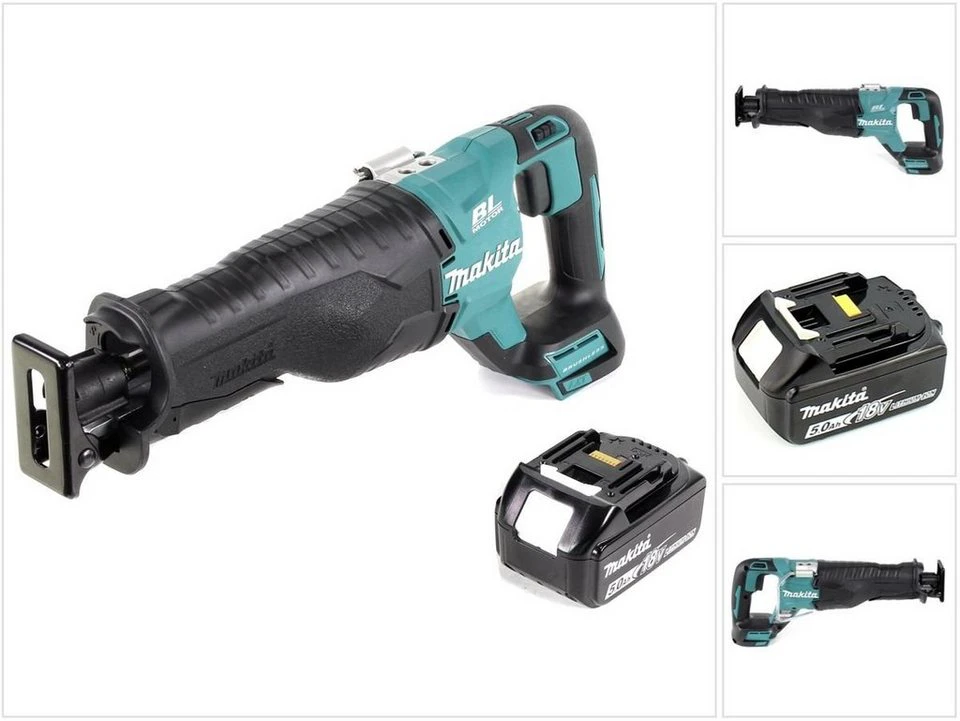 Makita Reciprosäge DJR 187 T1 Akku 18 V Brushless Säbelsäge 5,0 Ah