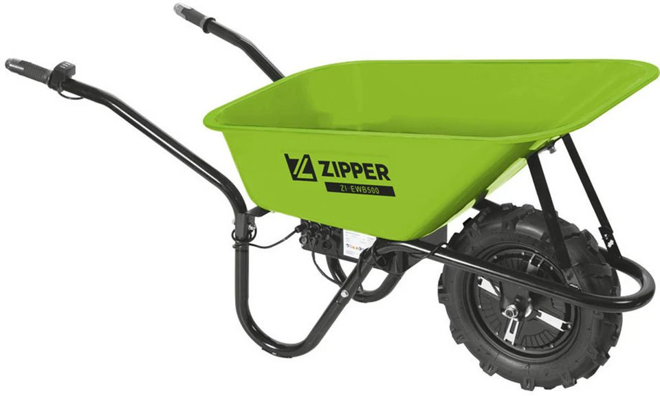 ZIPPER Motorschubkarre 75 l für Schüttgüter Haus Hof Garten