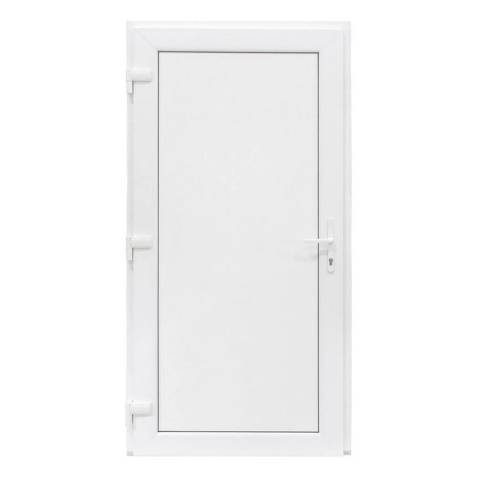 SN DECO GROUP Haustür Bastion Nebeneingangstür weiß 1000x2000 mm 5 Kammern 70 mm 5-fach-Zapfen-Verriegelung