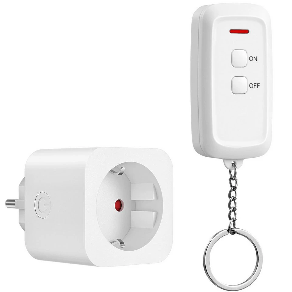 DEWENWILS Funksteckdose mit Fernbedienung 3680 W 16 A 433,92 MHz 30 m Reichweite