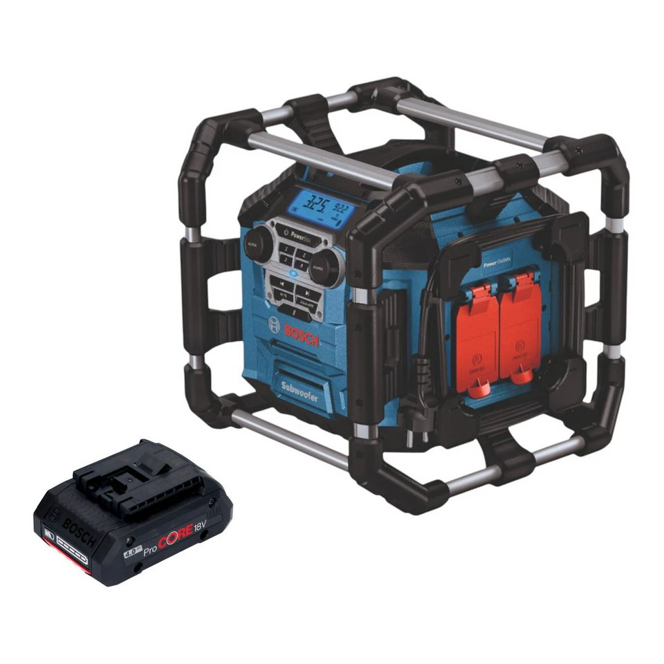 Bosch GPB 18V-5 C Professional Baustellenradio 18 V mit ProCORE Akku 4,0 Ah ohne Ladegerät