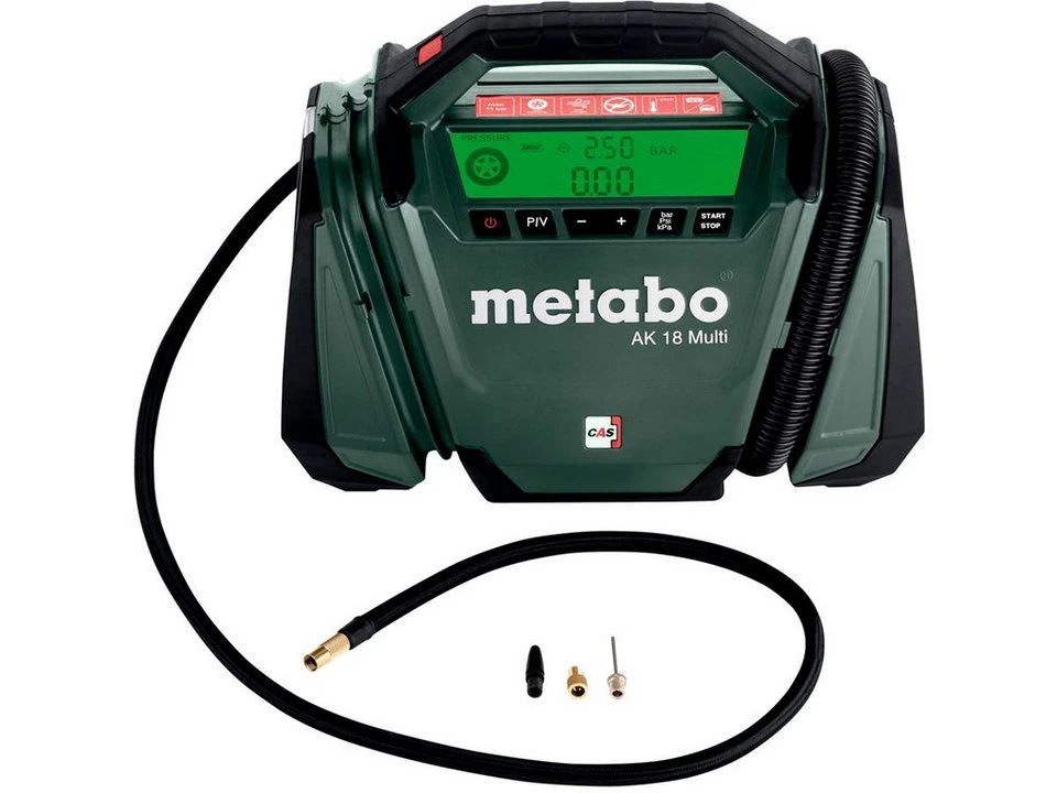 Metabo Akku-Kompressor AK 18 Multi 18-Volt max. 11 bar ohne Akkupack ohne Ladegerät