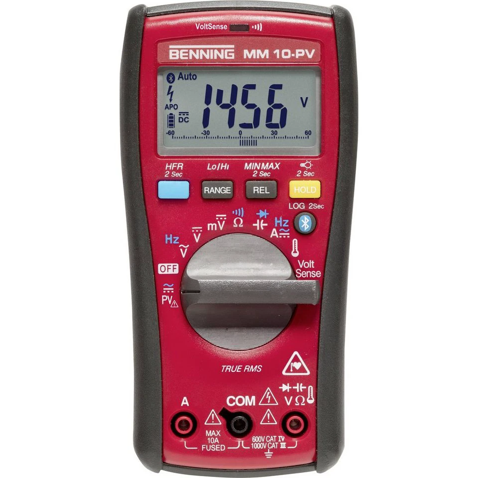 Benning MM 10-PV Spannungsprüfer Digital-Multimeter TRUE RMS CAT IV 600 V