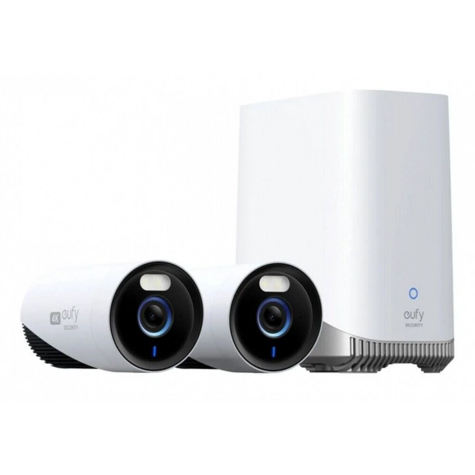 eufy 4K Wireless NVR Cam 2+1 Überwachungskamera Innen- und Außenbereich 24/7 Aufzeichnung