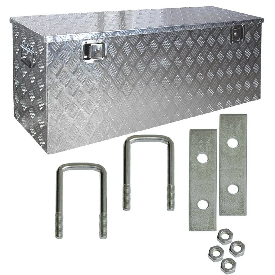 Trucky Anhänger-Deichselbox D210 Truckbox mit Montagesatz Aluminium