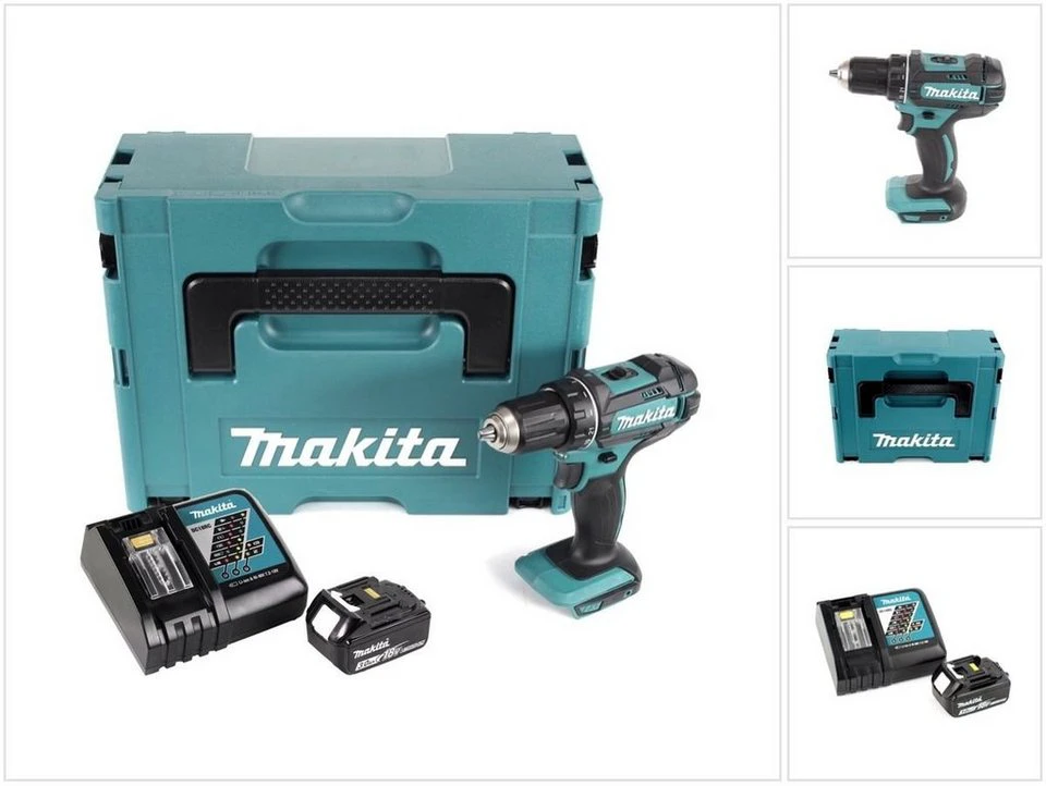 Makita Akku-Bohrschrauber DDF 482 RF1J 18 V 62 Nm Makpac 3,0 Ah Akku