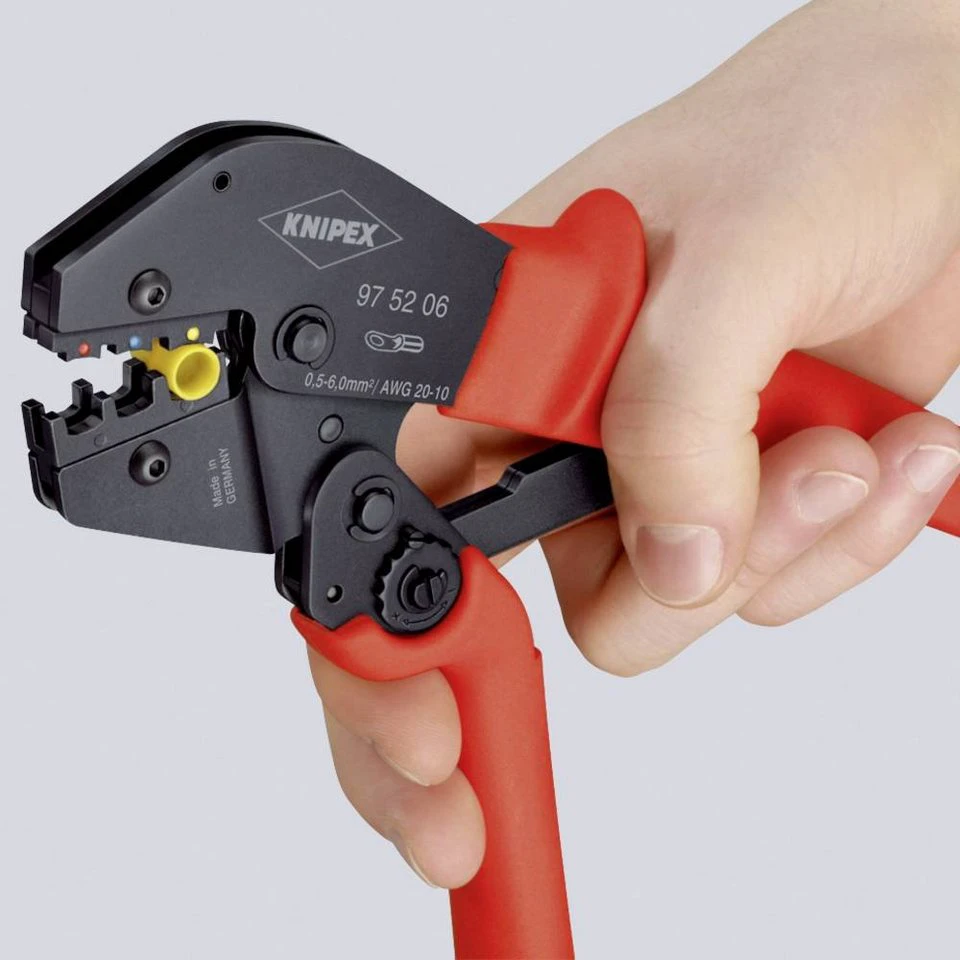 Knipex Crimpzange 97 52 19 für Zweihandbedienung lötfreie elektrische Verbindungen