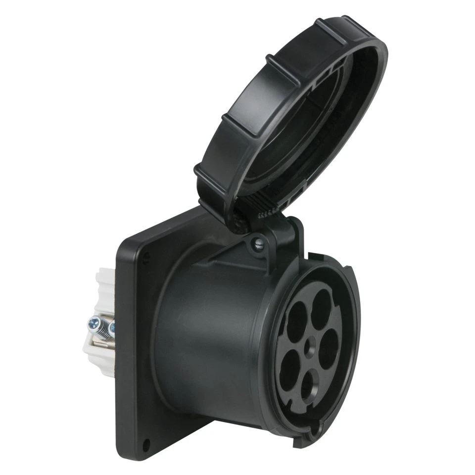 PCE CEE-Stecker 125 A/400 V 5-pin Socket female Schwarz IP67