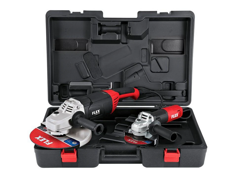 Flex Winkelschleifer Set L2200 230 und L1100 125 im Koffer 6500 U/min