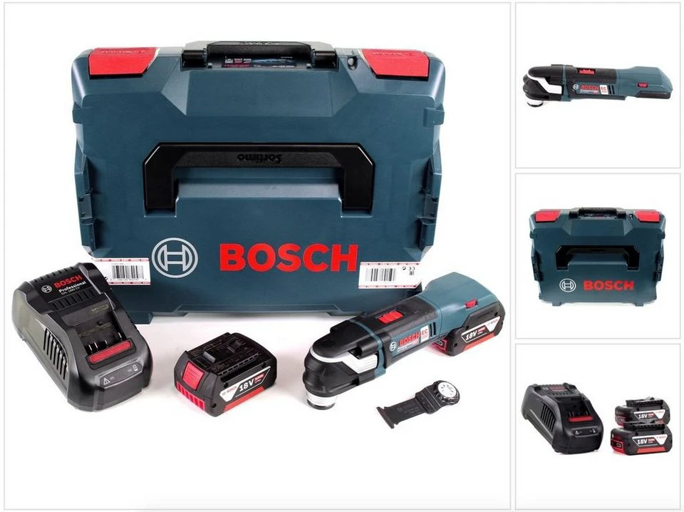 Bosch Professional Akku-Multifunktionswerkzeug GOP 18V-28 Multi-Cutter 18V StarlockPlus Brushless 2x Akku 5,0