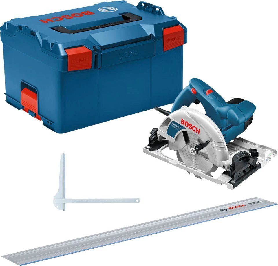 Bosch Professional Handkreissäge GKS 55+ GCE 63 mm zweistufiges Getriebe