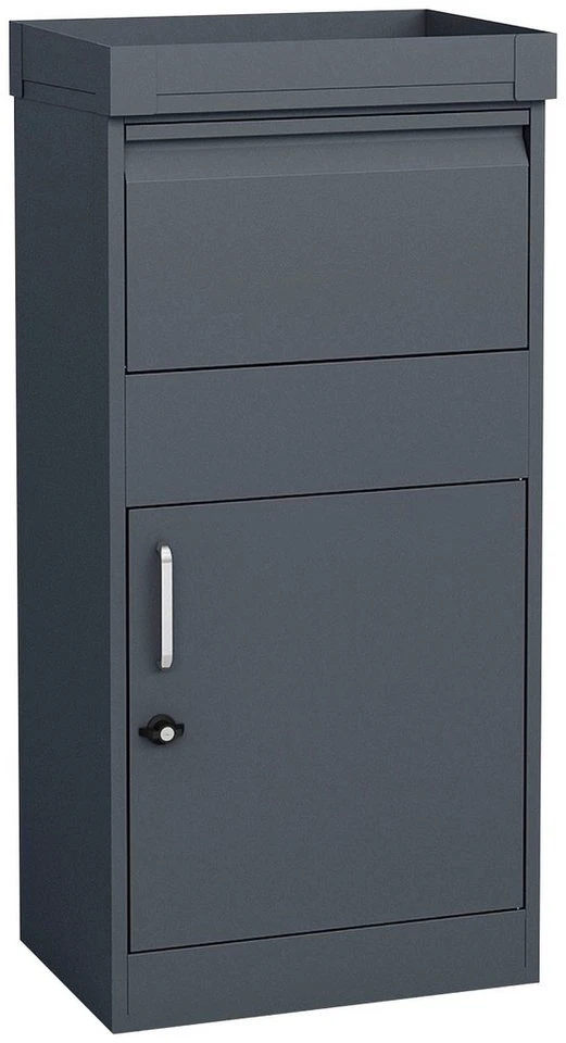 WESTMANN Briefkasten-Paketbox Piet Anthrazit Stahl 50x37x105 cm