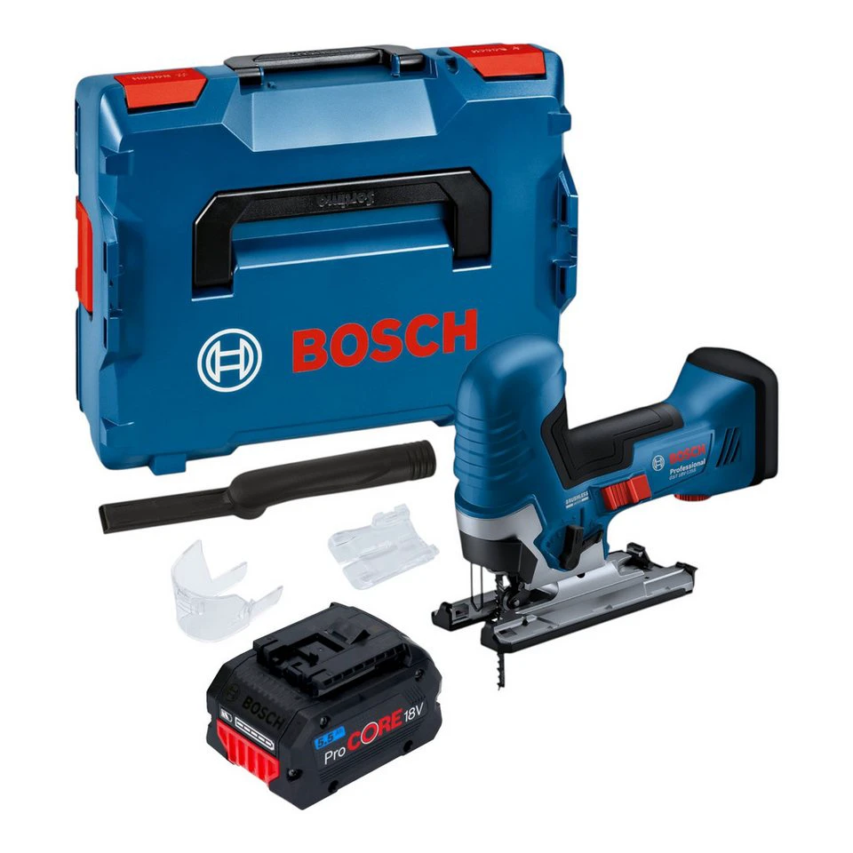 Bosch GST 18V-125 S Professional Akku-Stichsäge mit ProCORE 18 V 5,5 Ah L-Boxx ohne Ladegerät