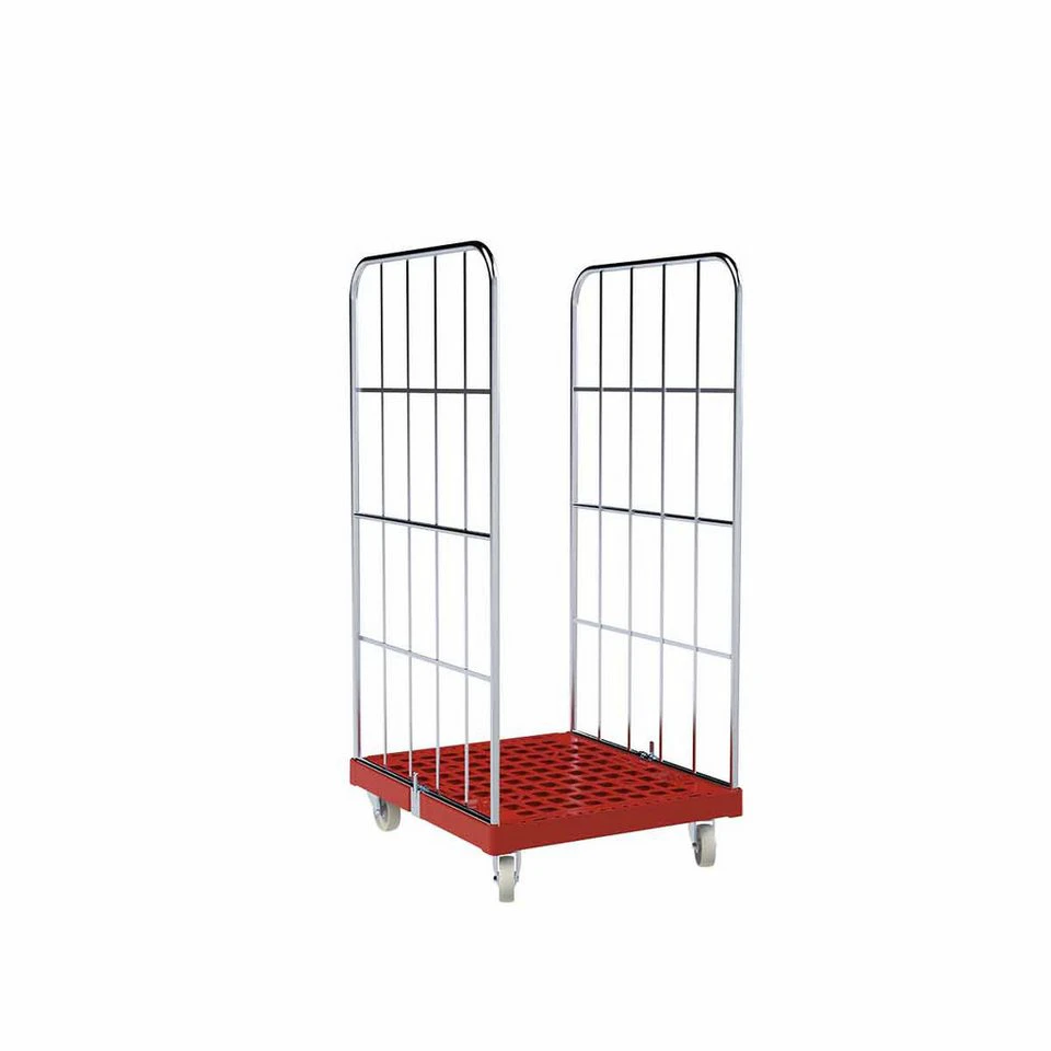 OSWALD Transportwagen Rollbehälter 2-seitig RW10054 Rot 724 x 815 x 1.530 mm 500 kg