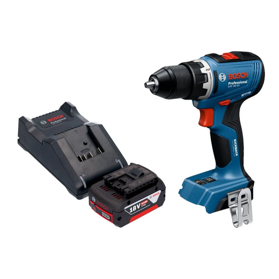 Bosch Professional GSR 18V-65 Professional Akku Bohrschrauber 18 V 63 Nm 5,0 Ah Ladegerät