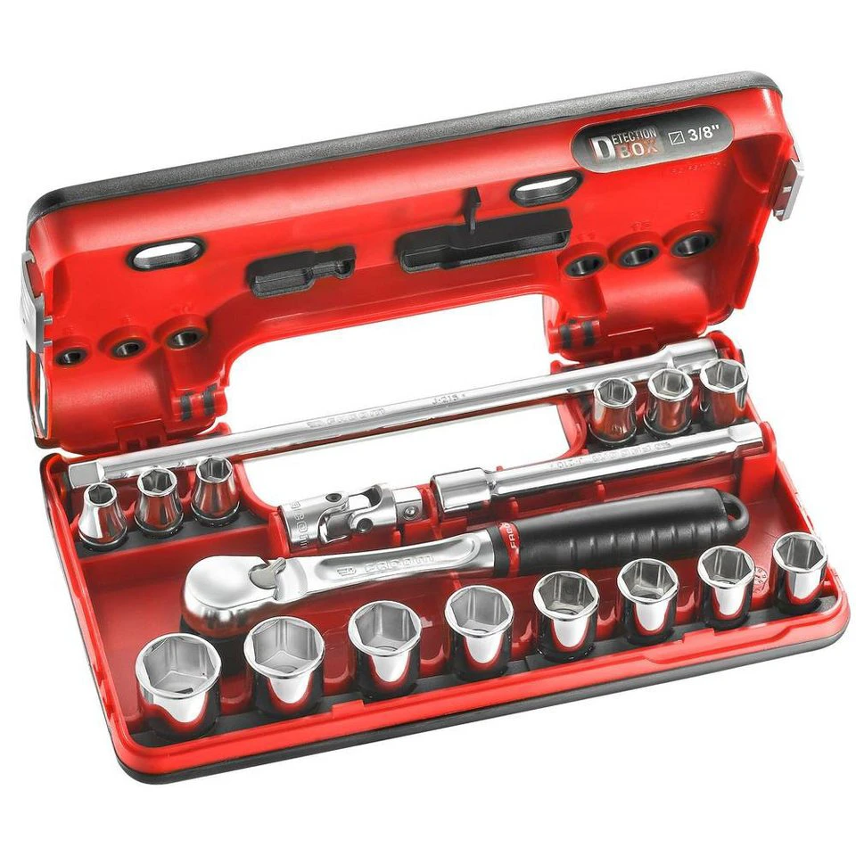 Facom Bit- und Steckschlüsselset Steckschlüssel-Satz 3/8″