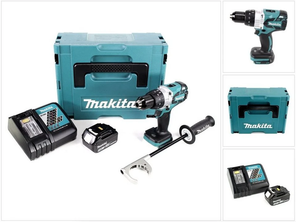 Makita Akku-Bohrschrauber DDF 481 RF1J 18 V 115 Nm Makpac 1x 3,0 Ah Akku
