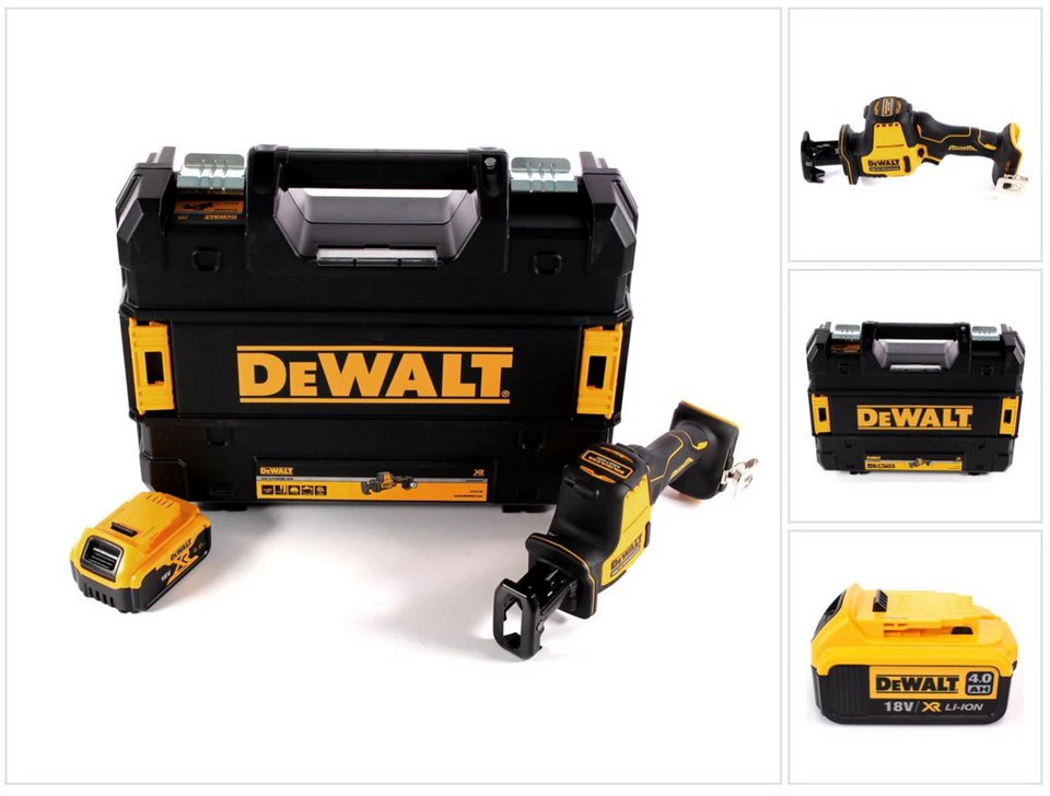DeWalt Akku-Säbelsäge DCS369 18 V 4,0 Ah TSTAK ohne Ladegerät