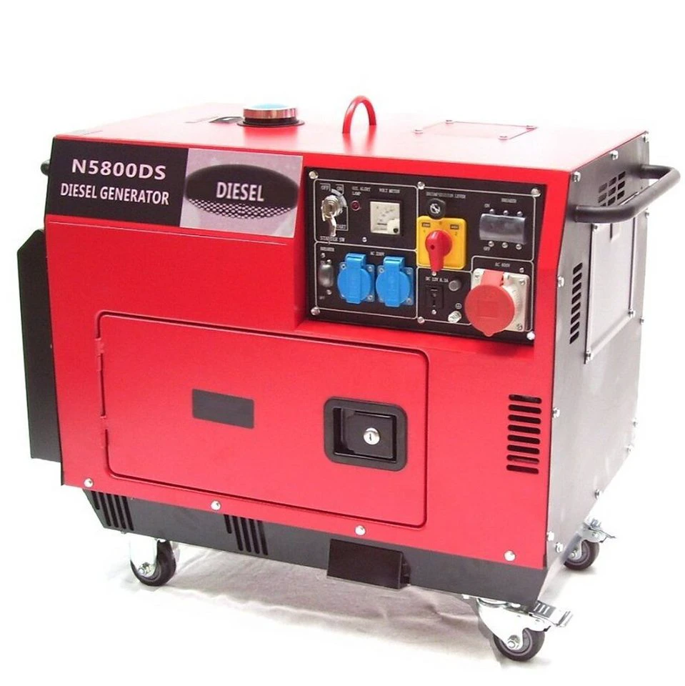 Apex Diesel Stromerzeuger 5800 400 V Generator mit Schalldämmung 06263