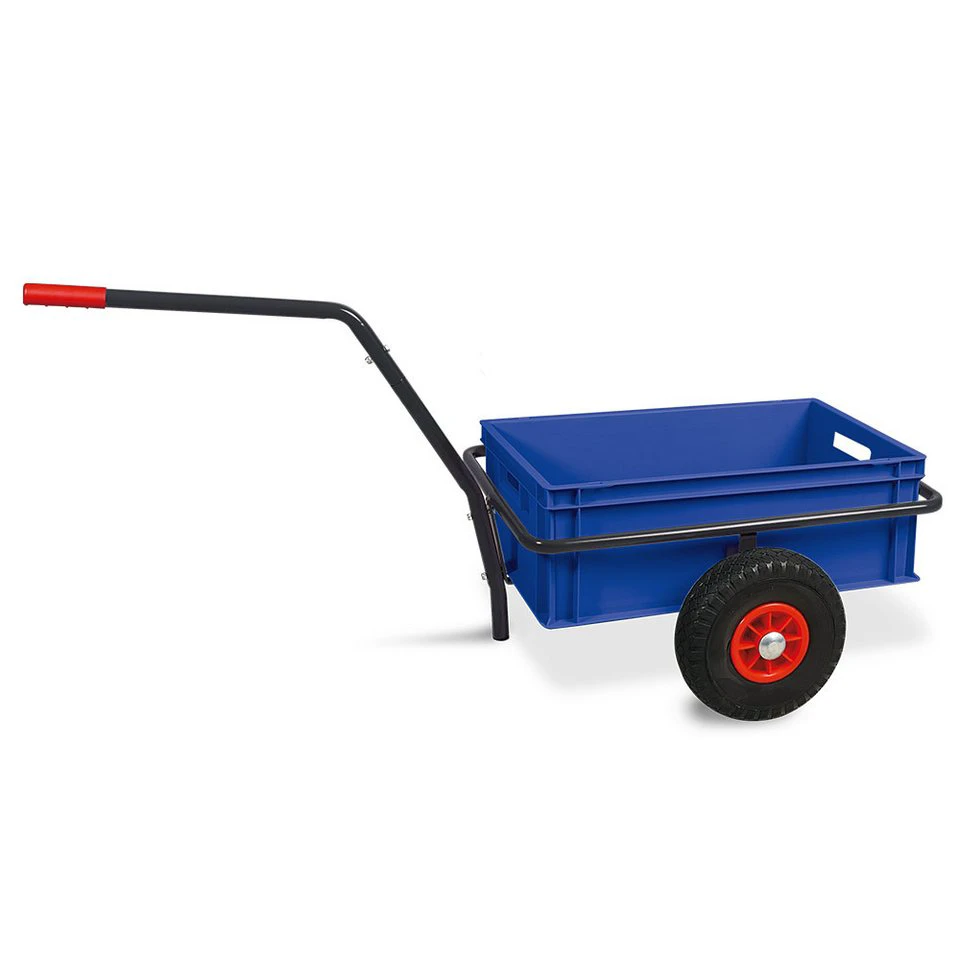 BRB-Lagertechnik Transportwagen Handwagen anthrazit Kunststoffkasten 600x400x220 mm