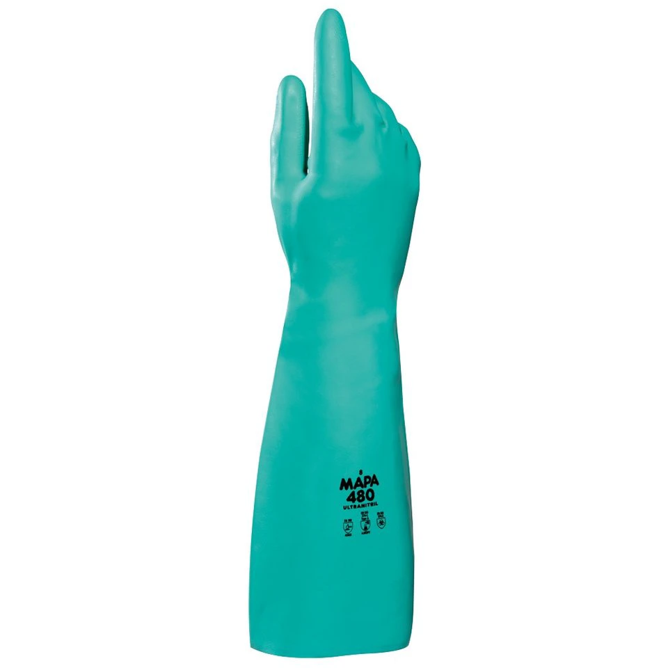 Mapa ULTRANITRIL PERFORMANCE 480 Nitrilhandschuh 12er Pack Größe 10 Grün Profil