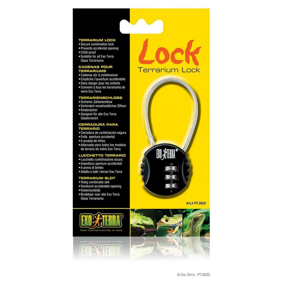 Exo Terra Türzusatzschloss Lock Metallschloss für Terrarien