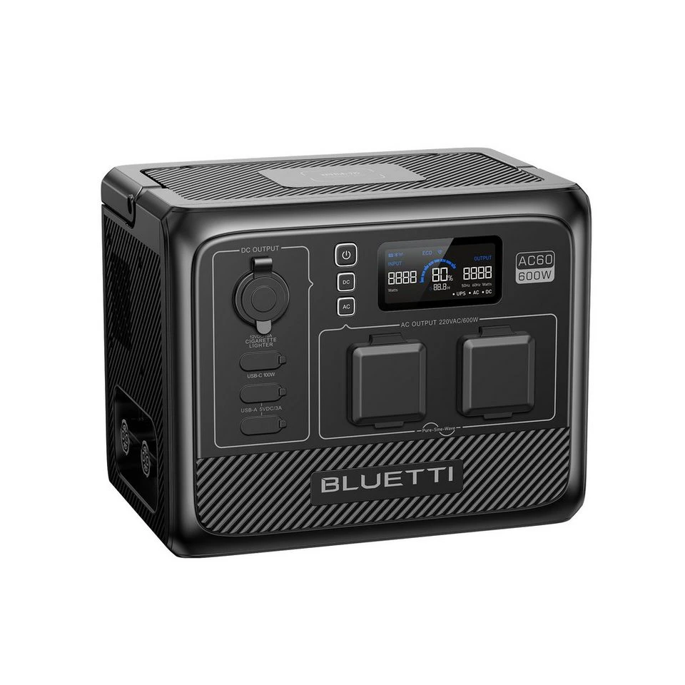 BLUETTI AC60 Stromerzeuger 403Wh 600W LiFePO4 IP65