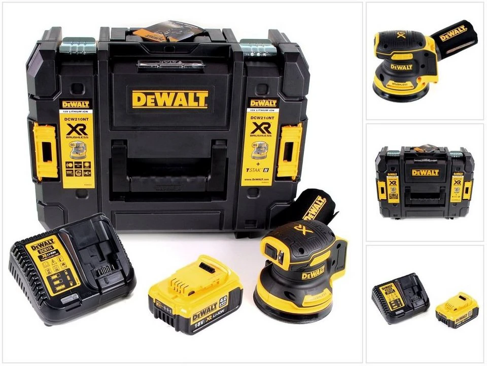 DeWalt Exzenterschleifer DCW 210 M1 Akku Brushless 18 V 125 mm 8000-12000 U/min