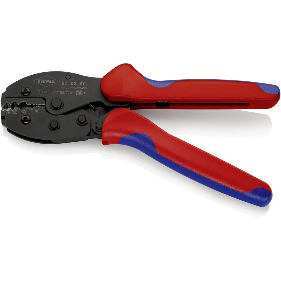 Knipex PreciForce 97 52 50 Crimpzange Koaxial-Steckverbinder BNC TNC