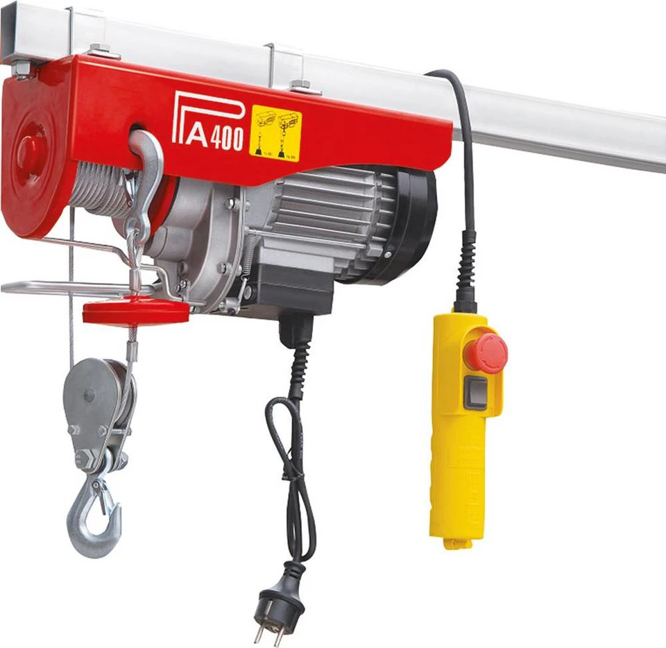 ELC Elektro Seilzug 300 600 kg Seil 18 m Hebeband