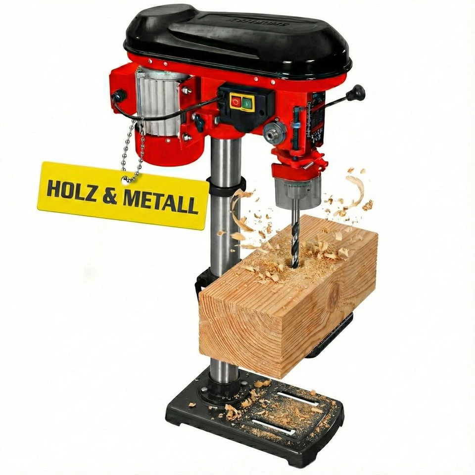 HECHT 1063 Standbohrmaschine 600 W 230 V 12 Drehzahlstufen 420-2700 U/min