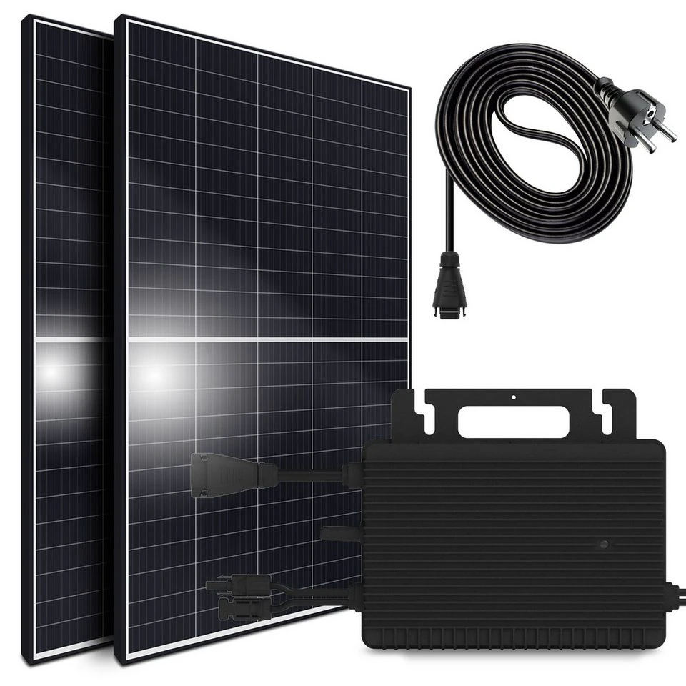 SUNNIVA Solaranlage 1100/800W Balkonkraftwerk monokristallin Hoymiles HM-800 2x 550W