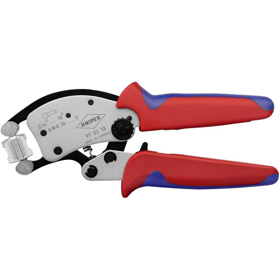 Knipex Crimpzange 97 53 18 SB Twistor16 für Aderendhülsen 0,14-16 mm²