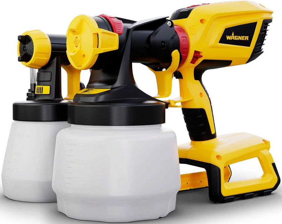 WAGNER Farbsprühgerät W 600 FLEXiO 18V für 1300 ml Wandfarbe 800 ml Lacke & Lasuren