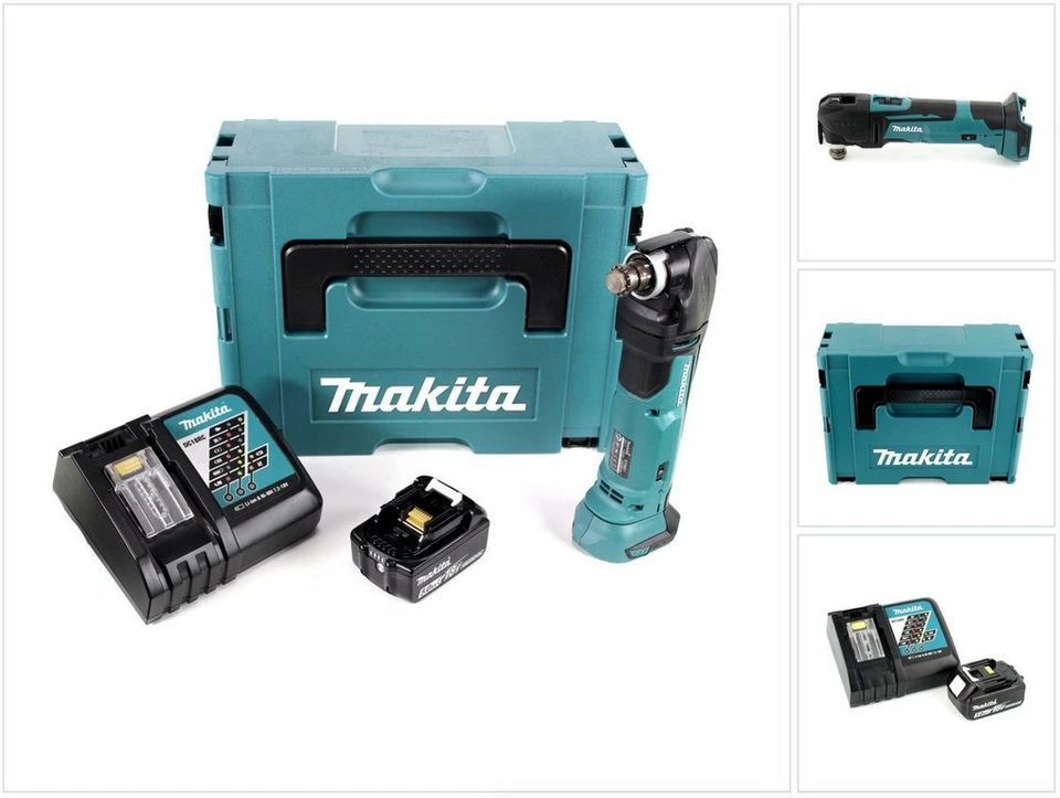 Makita Akku-Multifunktionswerkzeug DTM 51 RT1J 18V Li-Ion im Makpac mit 1x BL