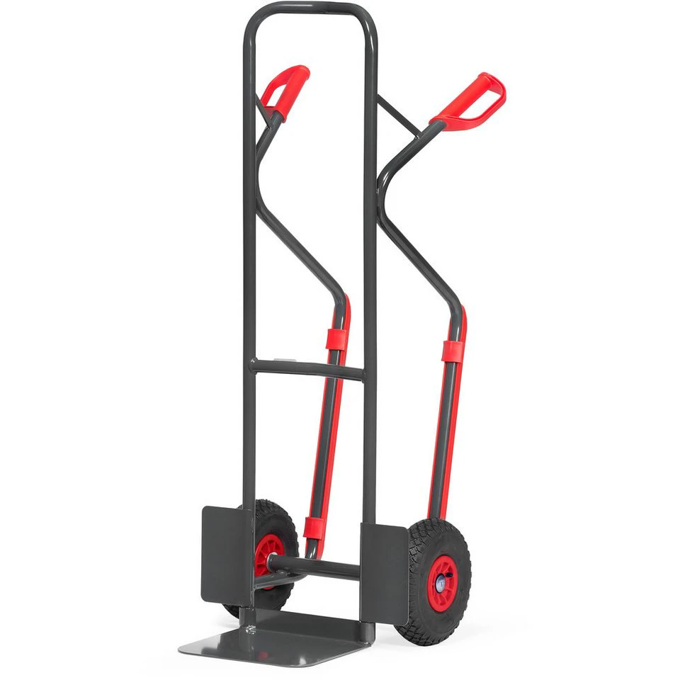 FETRA Stapelkarre B1330L-7016 Stahlrohr Stahlblechschaufel anthrazitgrau RAL 7016
