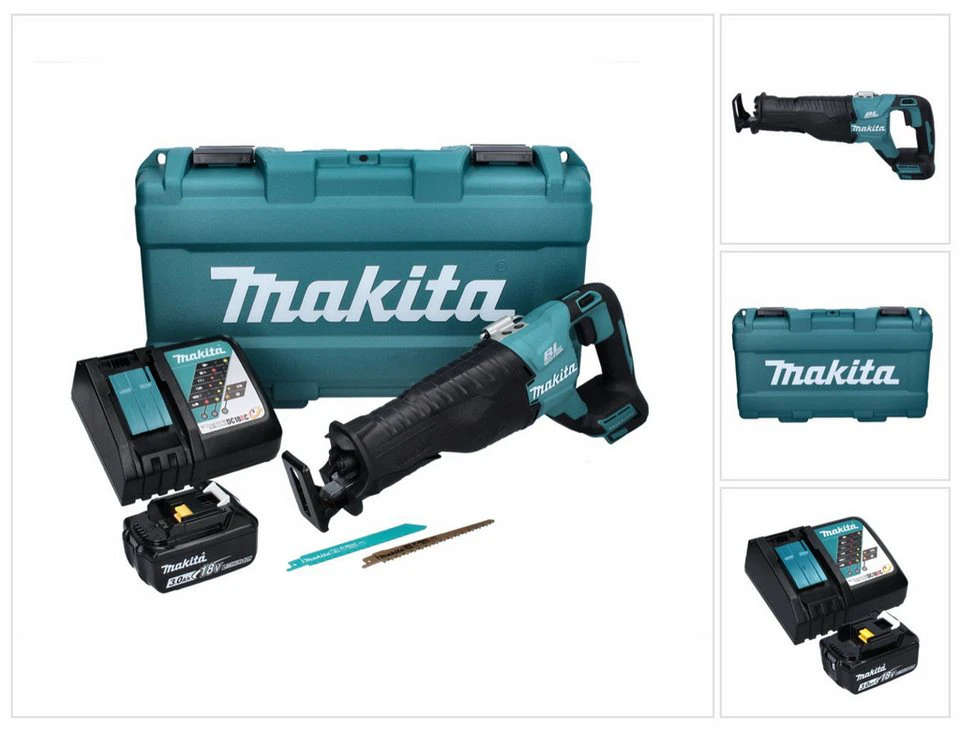 Makita Reciprosäge DJR 187 Akku 18 V Brushless 3,0 Ah Ladegerät