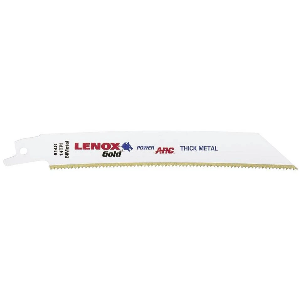 Lenox TiN-Säbelsägeblatt 21067614GR für Metall 152 x 19 x 0,9 mm