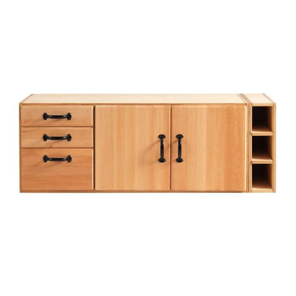 Sjöbergs Unterschrank SM05 Werkbank Original 1900 SB119 Buche 3 Schubladen