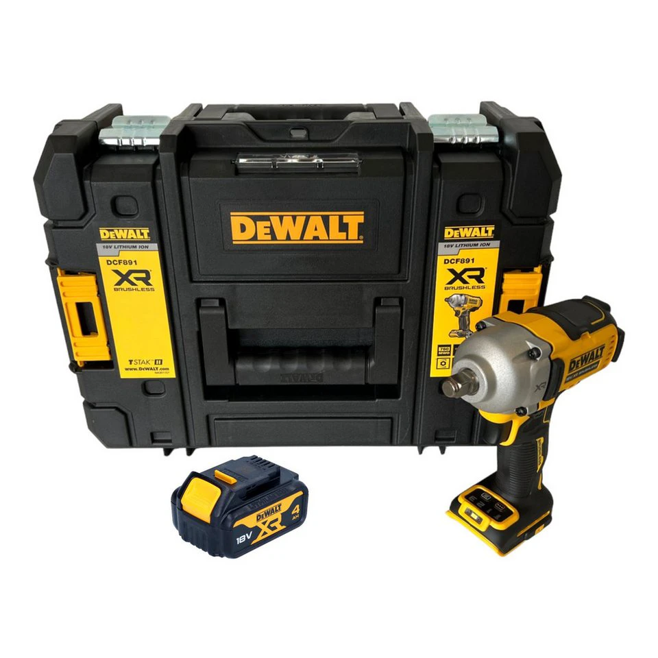 DeWalt Akku-Schlagschrauber DCF 891 18 V 1084 Nm 1/2 Zoll Brushless 4,0 Ah TSTAK