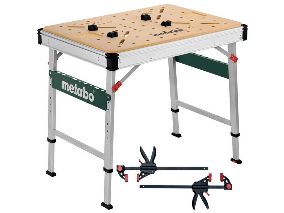 Metabo Multifunktionstisch MWB 100 Arbeitstisch Lochplatte Set 9-tlg