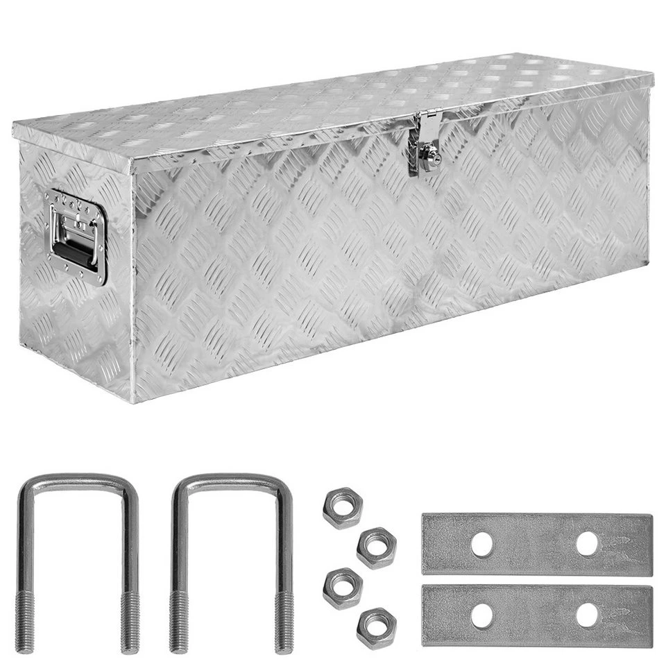 Trucky Anhänger-Deichselbox Truckbox D100 Aluminium inkl. Montagesatz