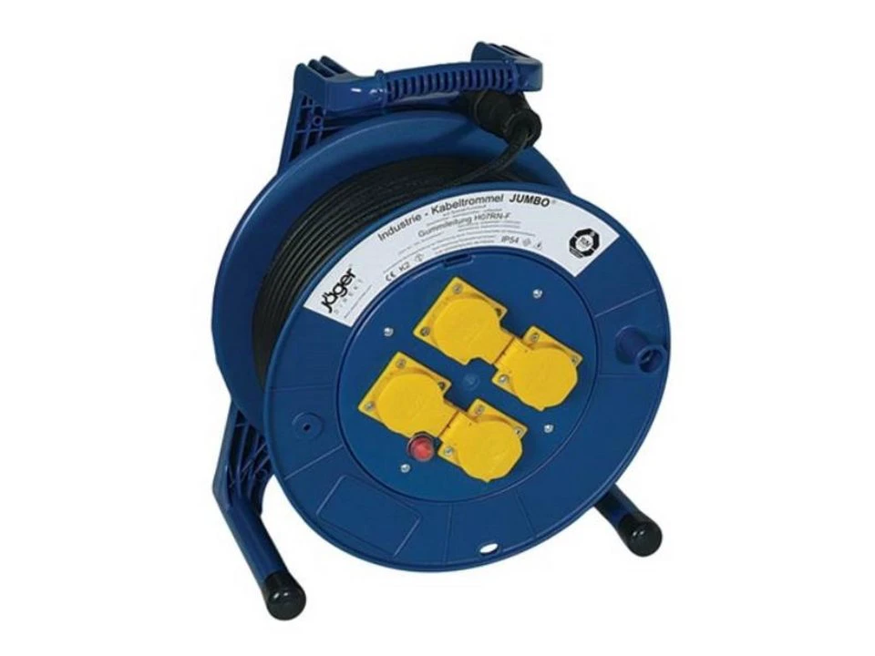Jumbo Kabeltrommel 2666542251 25 m H07RN-F 3 x 2,5 mm² IP54 4 Schutzkontakt-Steckdosen