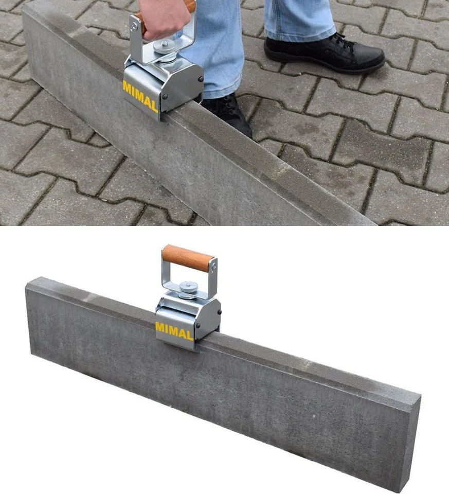 Falon-Tech Plattenheber Bordsteinzange Steingreifer Versetzzange 80 kg 35-75 mm
