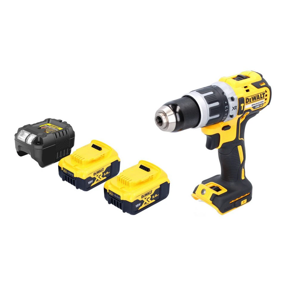 DeWalt Schlagbohrschrauber DCD 796 P2 18 V 70 Nm Brushless 2x Akku 5,0 Ah Ladegerät