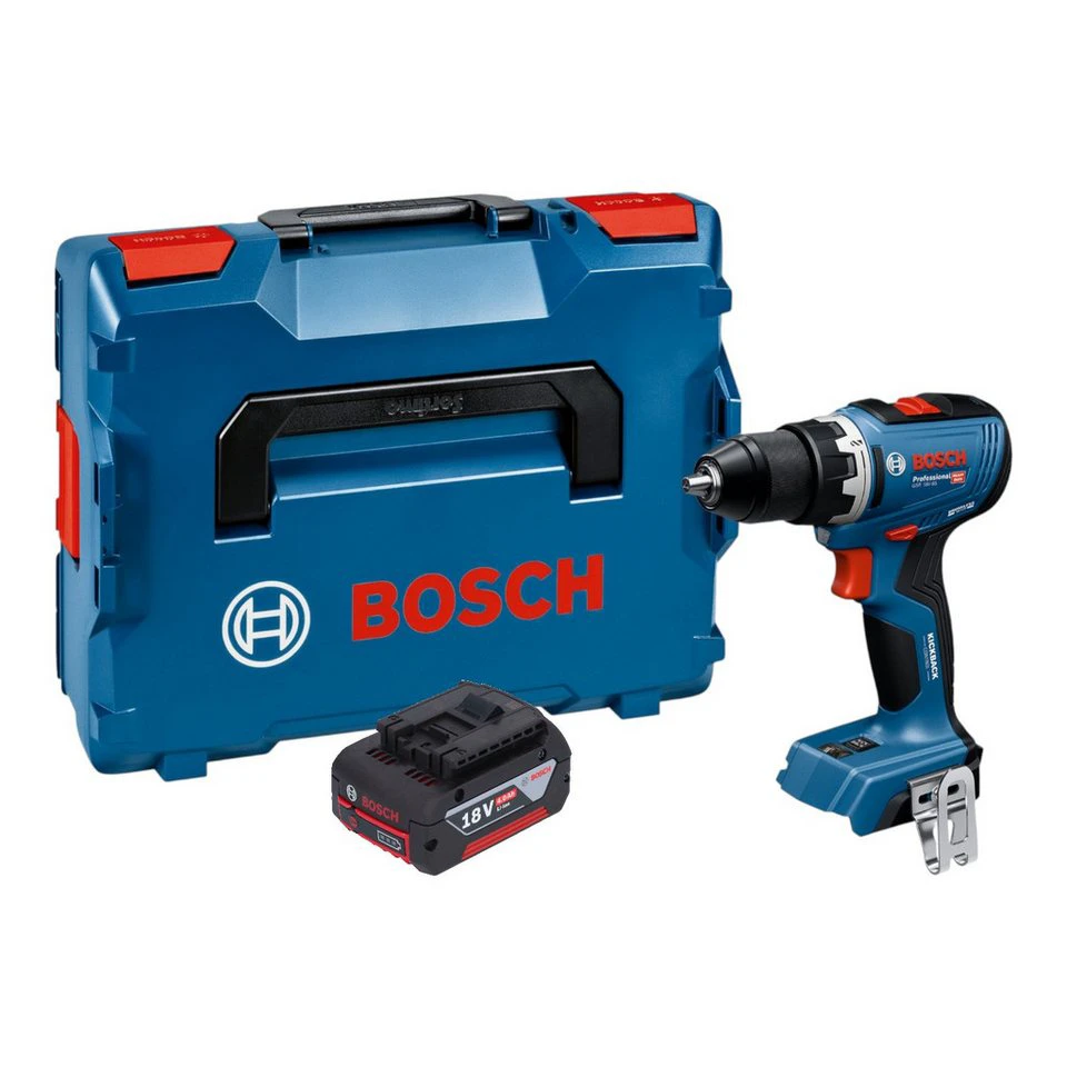 Bosch GSR 18V-65 Professional Akku-Bohrschrauber 18 V 4,0 Ah L-Boxx ohne Ladegerät