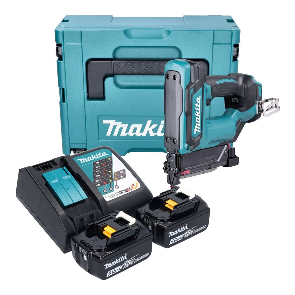 Makita DPT 353 Akku Stiftnagler 18 V Li-Ion im Makpac 2 x 5,0 Ah