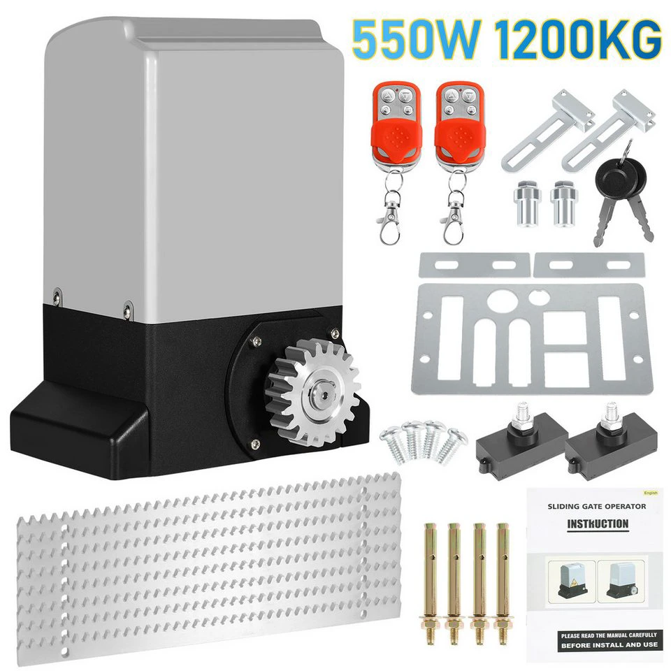 Clanmacy Schiebetorantrieb 550W 1200kg mit Fernbedienung und IP44
