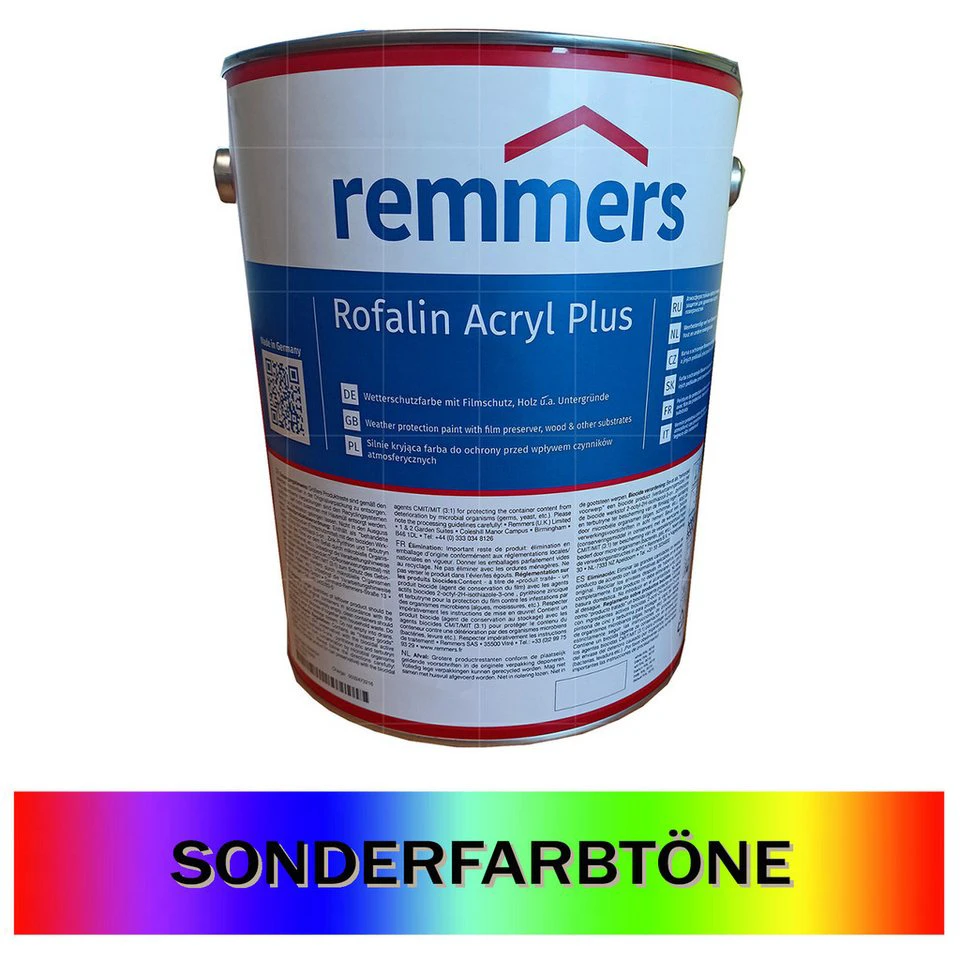 Remmers Rofalin Acryl Plus Wetterschutzfarbe 5 LTR Sonderton